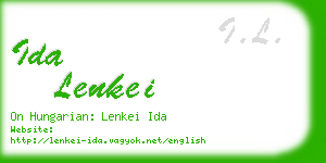 ida lenkei business card